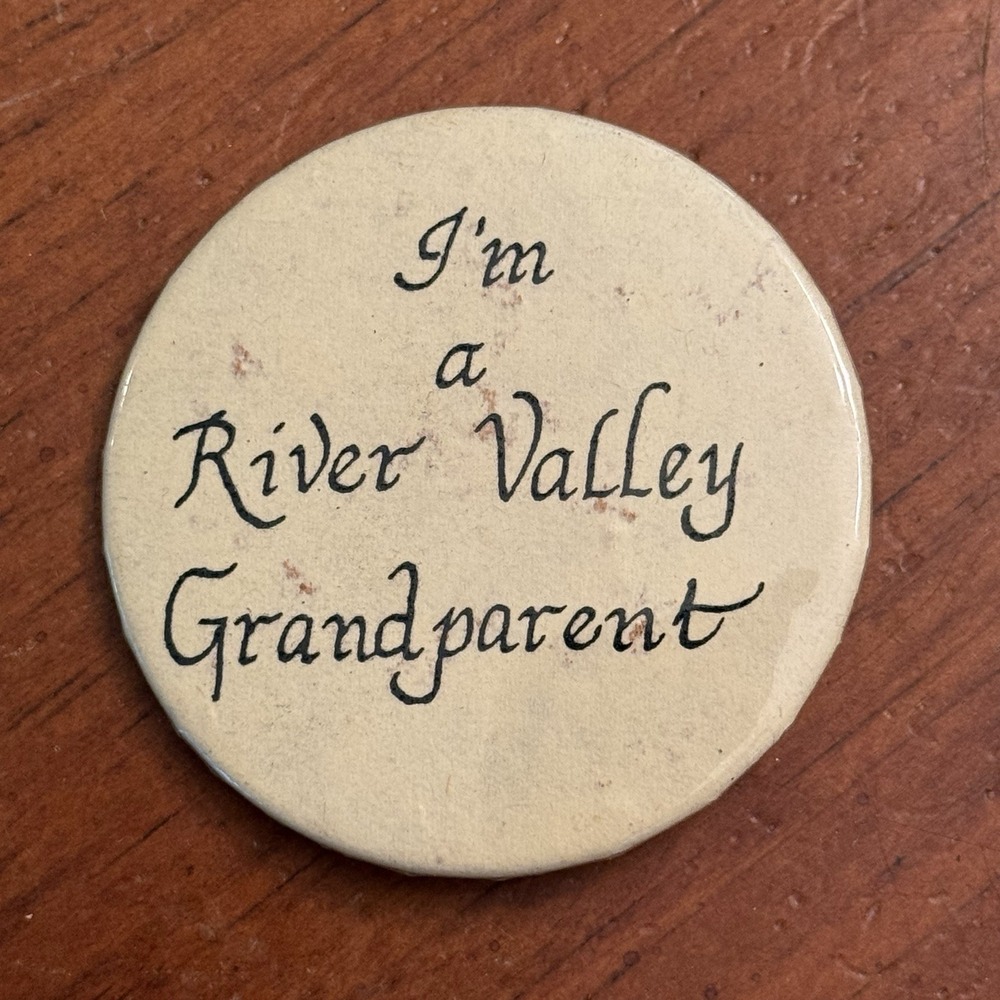 I'm A River Valley Grandparent Vintage Pinback Button Pin Round Circle